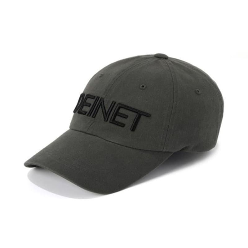 DEINET DEINET LOGO CAP IN CHARCOAL