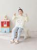 Korean Girls' Lace Long-Sleeve Cotton Pajama Set - Medium & Large Sizes for Spring/Autumn