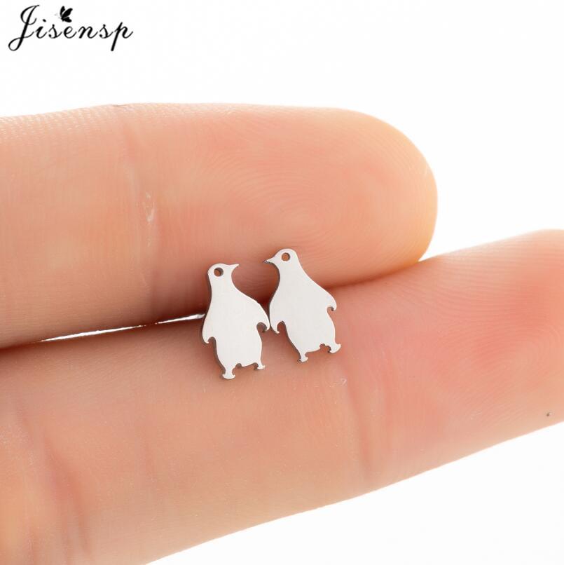 Multiple Mini Stainless Steel Bird Jewelry Earrings  Trend For Women Girls Cute Crane Parrot Bee Hummingbird Studs oorbellen