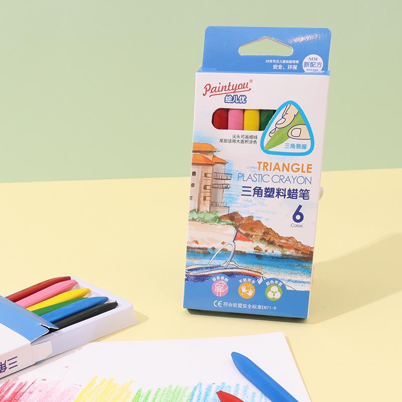 12/18/24/36 Culori Creioane de Plastic Ne-murdărește Mâinile Lavabile și Ștergătoare Creioane Colorate Pictură Copii Materiale Școlare de Birou