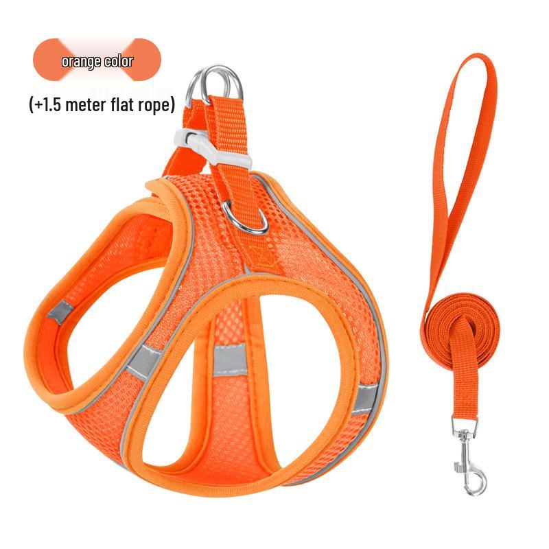 Reflektierendes Nylon Geschirr im Westen-Stil und Leinen-Set für Hunde