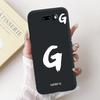 For LG V50S ThinQ / V50 ThinQ 5G Lucky Initial Letter Phone Case For LG V50 V50S ThinQ Black Silicone Soft Cases Bumpers