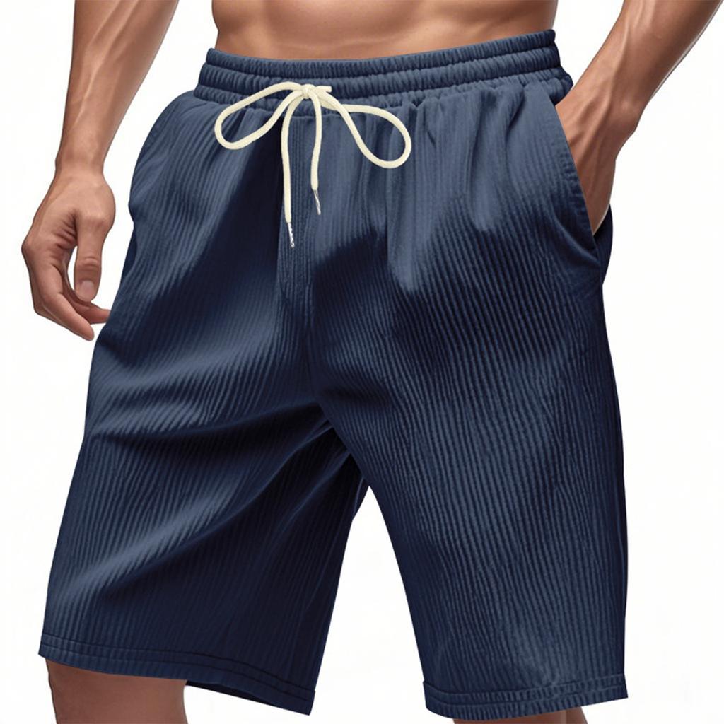 Men's Loose Corduroy Trendy Beach Sports Shorts