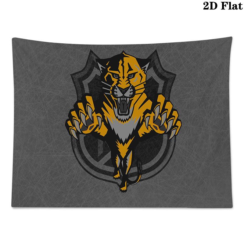 Florida Panthers Wall Tapestry Aesthetic Wall Hanging Printed Fabric Blanket Decorative Tapestries for Bedroom Living Room Home Decor