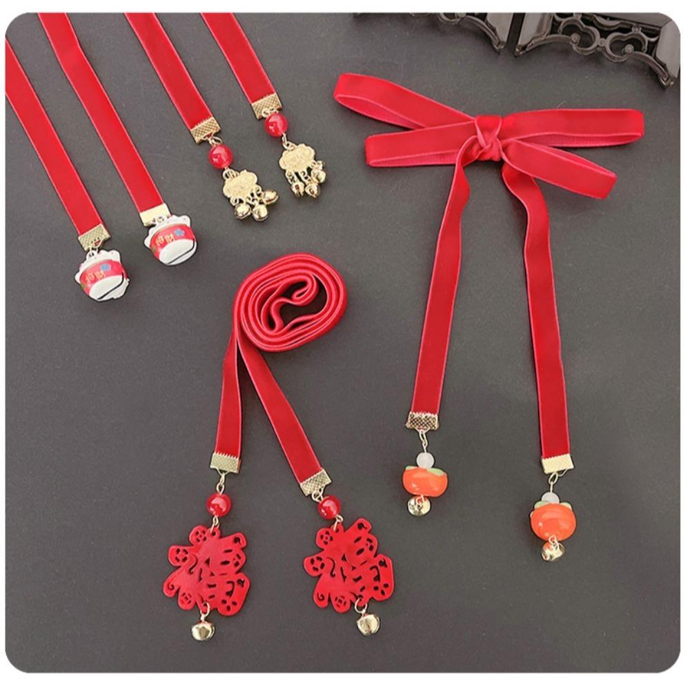 Hanfu Headdress New Year Hair Decoration Tassel Girl DIY Ponytail Sweet Braided Hair Rope