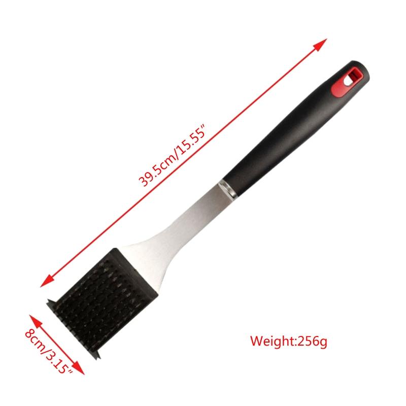 Grillbürste und Schaber Edelstahlborsten Sicher Keine Kratzer Reinigung Am besten für Char Broil & Keramik