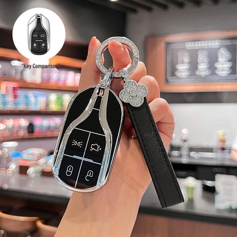 Maserati Key Case Compatible with Ghibli, Levante, GT Models - Premium Shell Buckle
