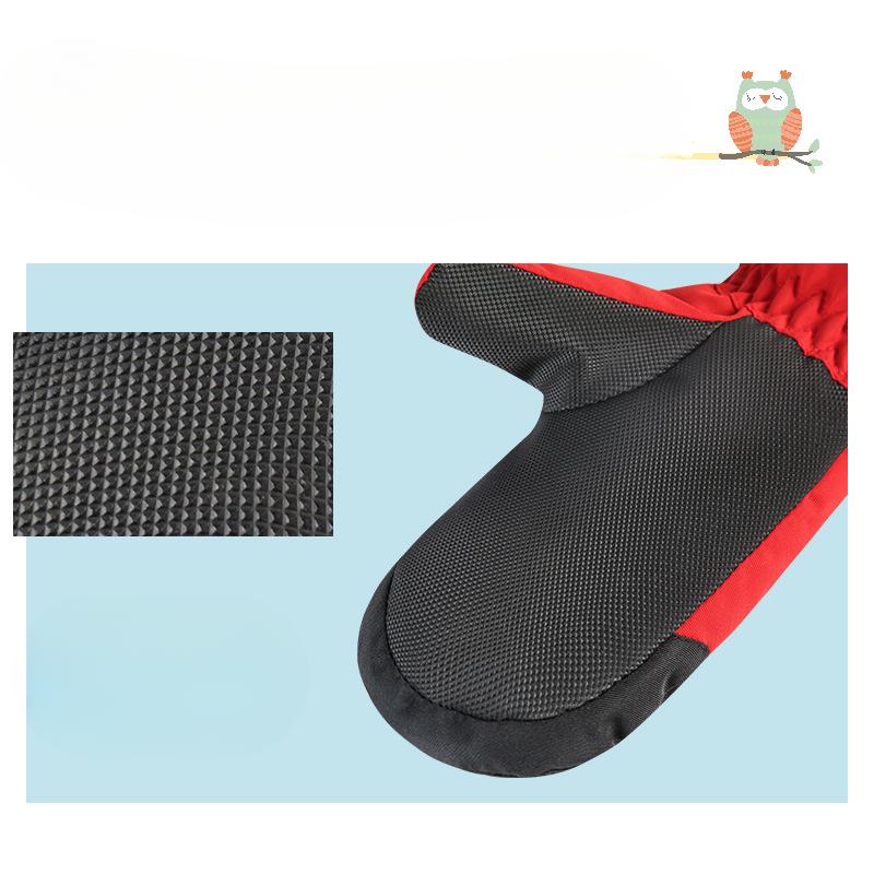 Children's Ski Gloves with Finger Hands Cartoon Waterproof and Warm  for Toddlers and Children To Ride with Fingers Connected