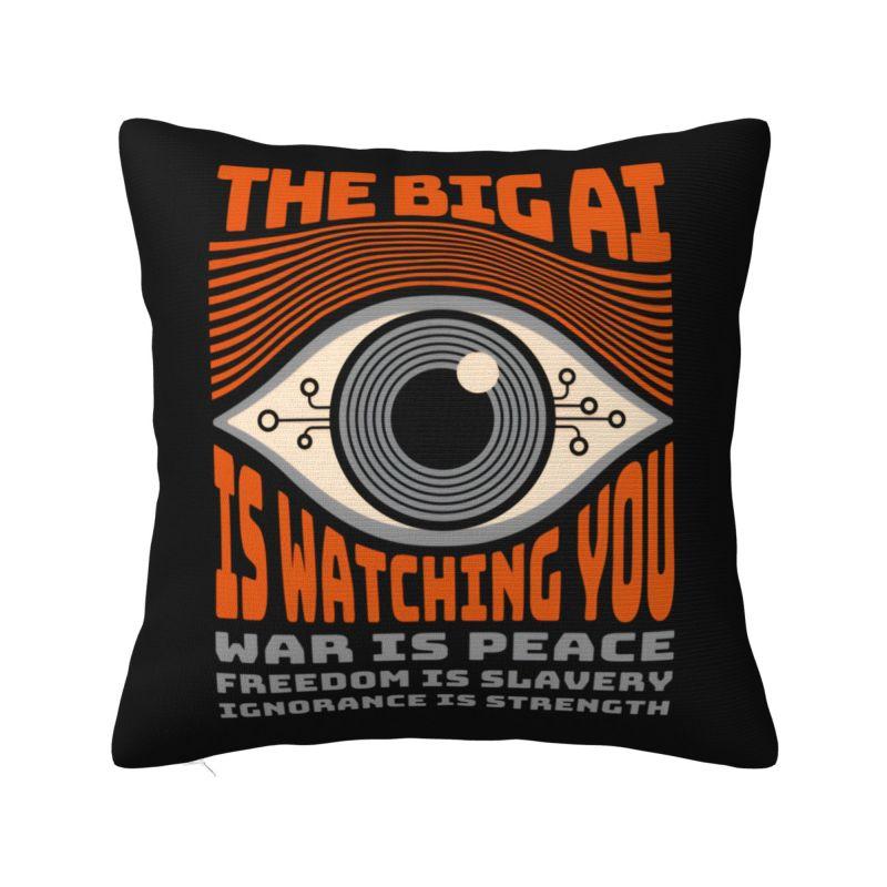 Big Brother George Orwell Cushion Covers Xcm Velvet Throw Pillow Case for Sofa Car Square Pillowcase Home Decorative