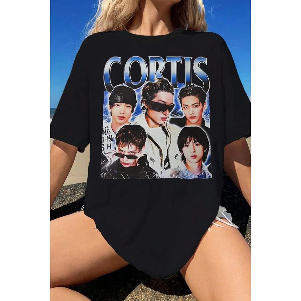 Cortis Grafisch Bedrukt T-shirt Mannen Vrouwen Oversized Streetwear Y2k Ronde Hals Korte Mouwen Harajuku Hoge Kwaliteit Vrouwen Mannen Kleding