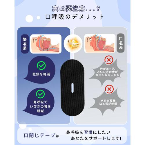 YHEMDAY Mouth Closure Tape, Anti-Snoring Aid, Promotes Nasal Breathing, Prevents Mouth Breathing, Gentle on the Skin, Fragrance-Free, 30 Sheets, Black