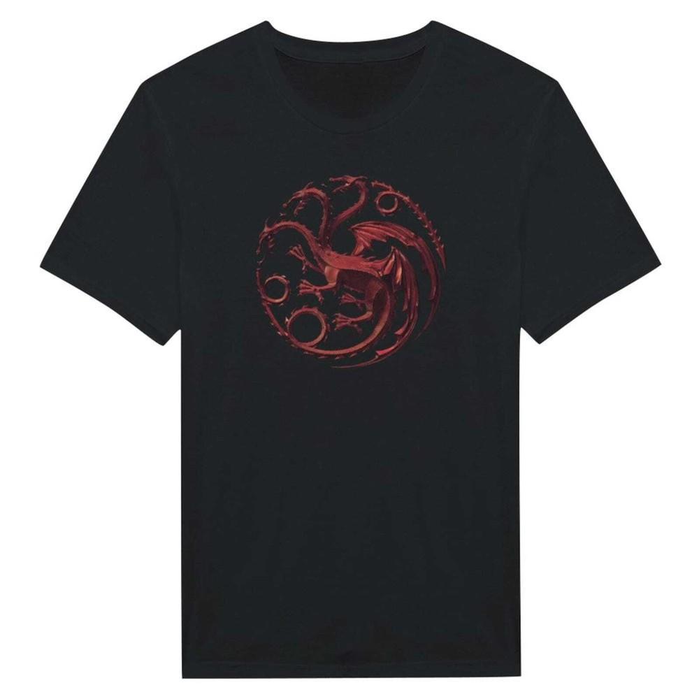 Дом Таргариенов Черный/ Команда Черных Таргариенов Классическая Унисекс Футболка с Круглым Вырезом Унисекс Футболка L