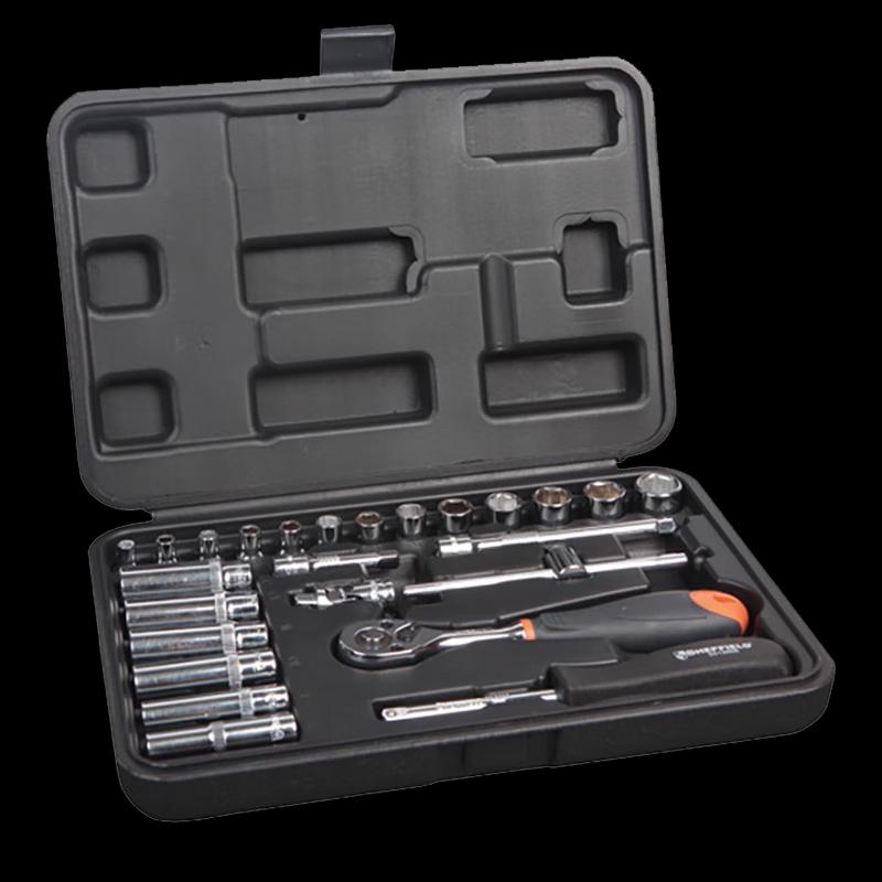 Gangdun 25-Piece 6.3mm Metric Socket Set