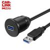Waterproof USB 3.0/2.0 Male to Female Extension Cable for Car, Motorcycle, Boat Dashboard