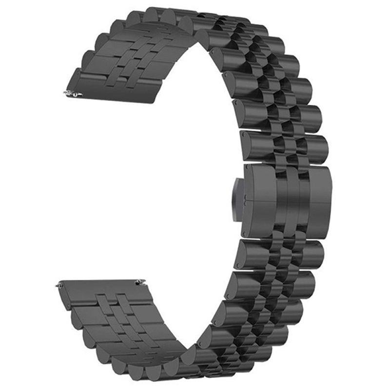 Classic 22mm Metal Watch Band for Huawei Watch GT 2 GT2 Pro GT3 Pro 46mm Stainless Steel Bracelet for Samsung Watch 3 45mm/Gear S3 Strap