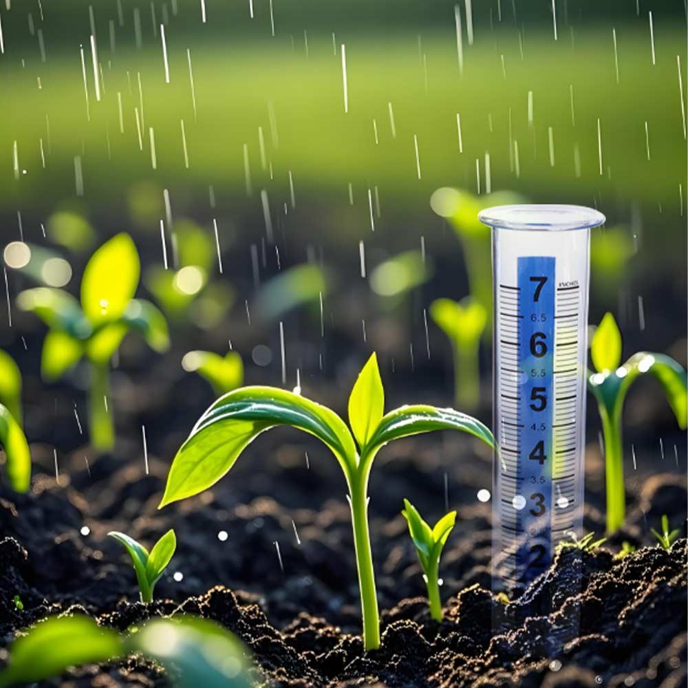 Portable Rain Meter Transparent Fence Mounting Bracket Replacement Tube Rain Measuring Tool  Farm
