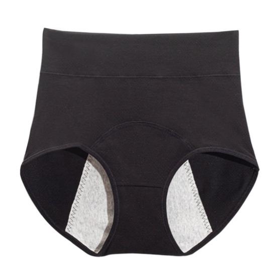Frauen Höschen Einfarbig Plus Größe Weichen Hintern-angehoben Hohe Taille Nahtlose Elastische Periode