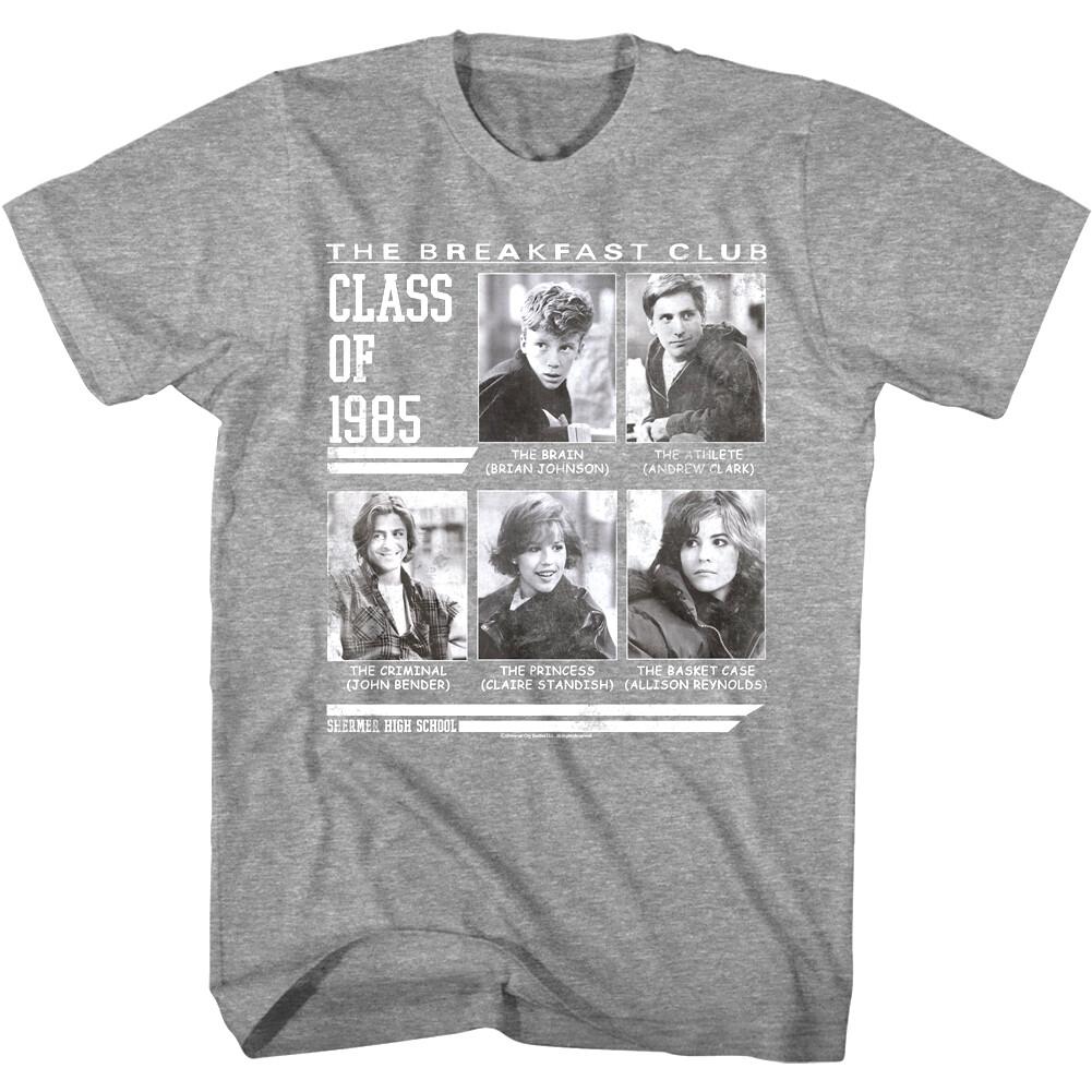 Breakfast Club Yearbook Class of 1985 Men T Shirt Shermer High School Group M