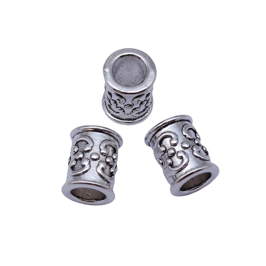 Tribal Pattern Tube Beads Charms Braided Spacer Beading For Jewelry Materials