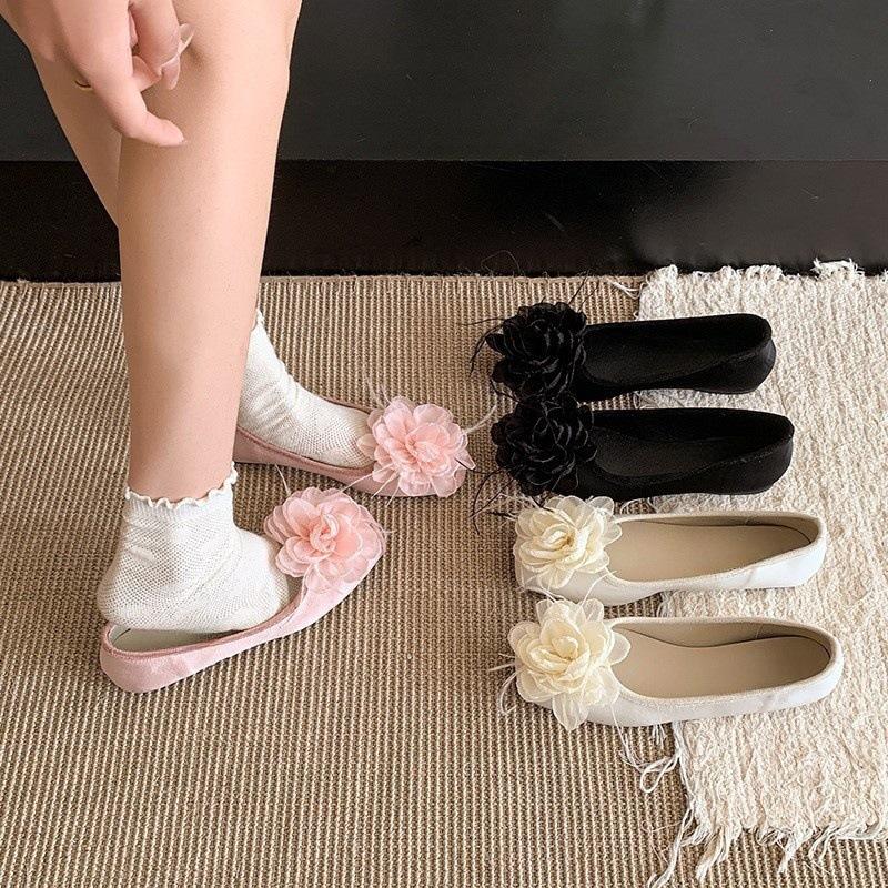 Shallow single shoes women's gentle shoes ballet flat shoes