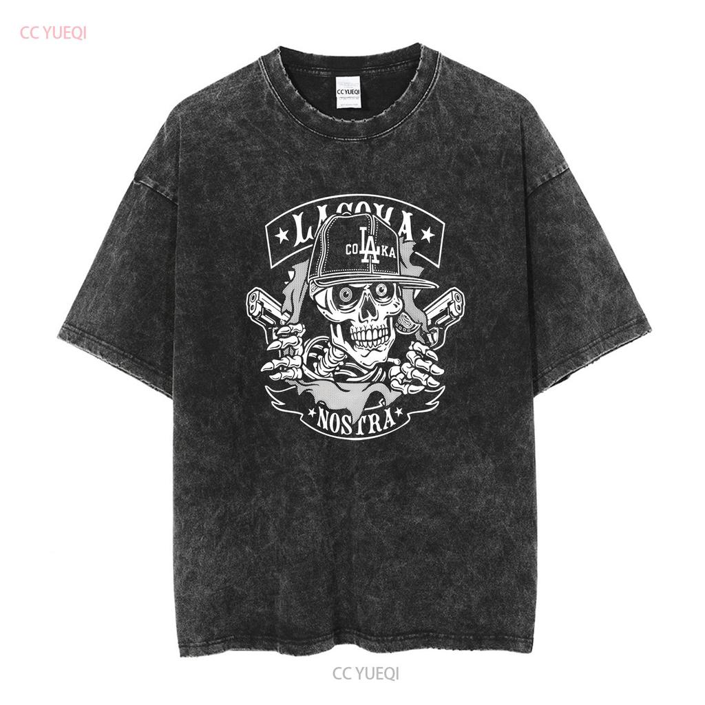 New La Coka Nostra Ripper For Fans S 5XL T Shirt DN75 Vintage Washed Casual Designer Clothes Soft Graphic Versatile Fashion