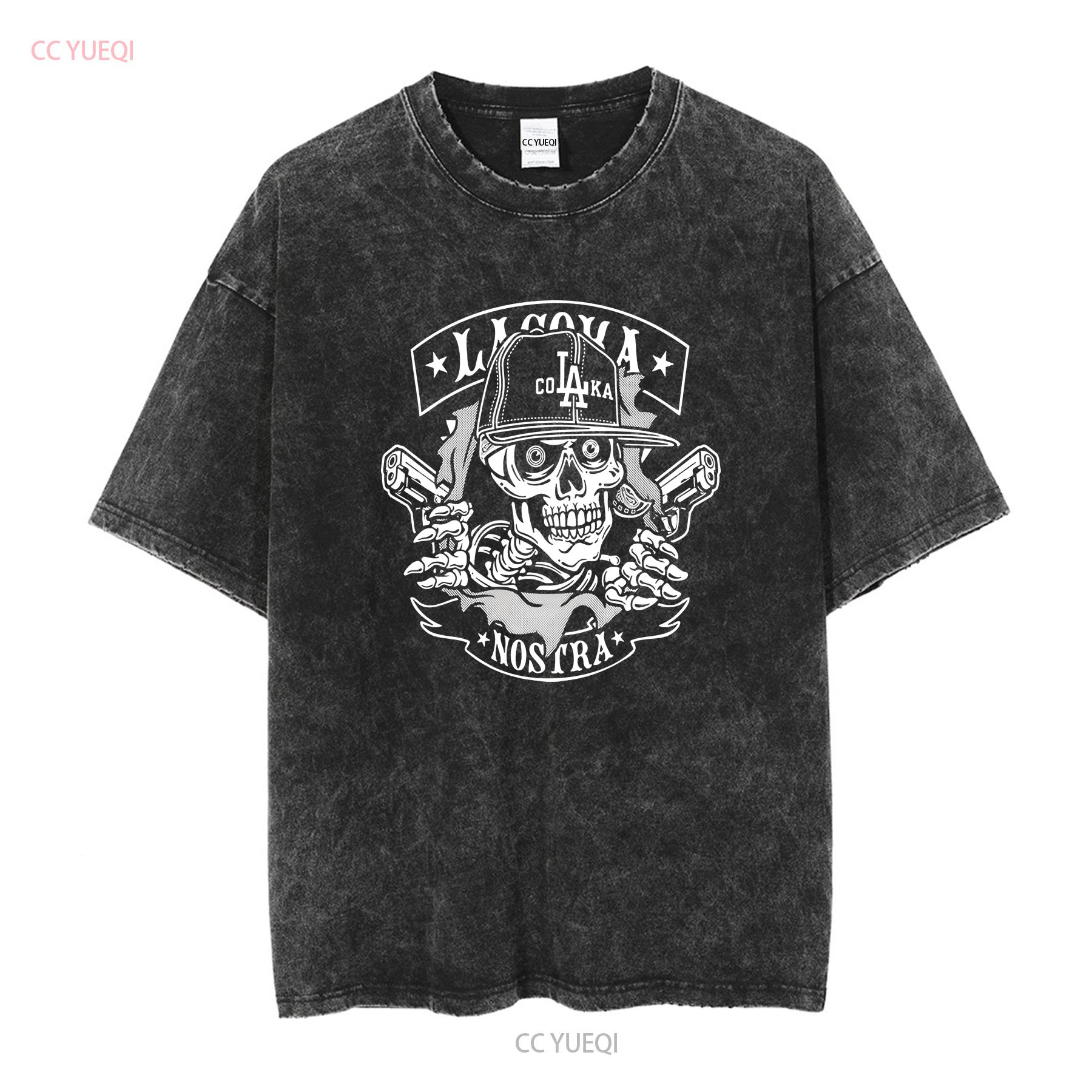 

New La Coka Nostra Ripper For Fans S 5XL T Shirt DN75 vintage Washed Casual designer clothes Soft graphic Versatile fashion M