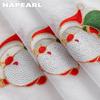 1PC NAPEARL Christmas Style Sheer Curtains Exquisite Santa Claus Pattern Embroidered Tulle for Living Room Bedroom Balcony Window Home Decor