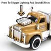 Scale 1:60 American Muscle Trailer Model Toy Car Sound Light Alloy Diecast Pull Back Flatcar Models Birthday Gifts for Kids