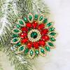 5pcs Rhinestone 11CM Sunflower Shape Crystal Diamond Bags Hat Accessories DIY Craft Wedding Gift Rhinestone Decoration
