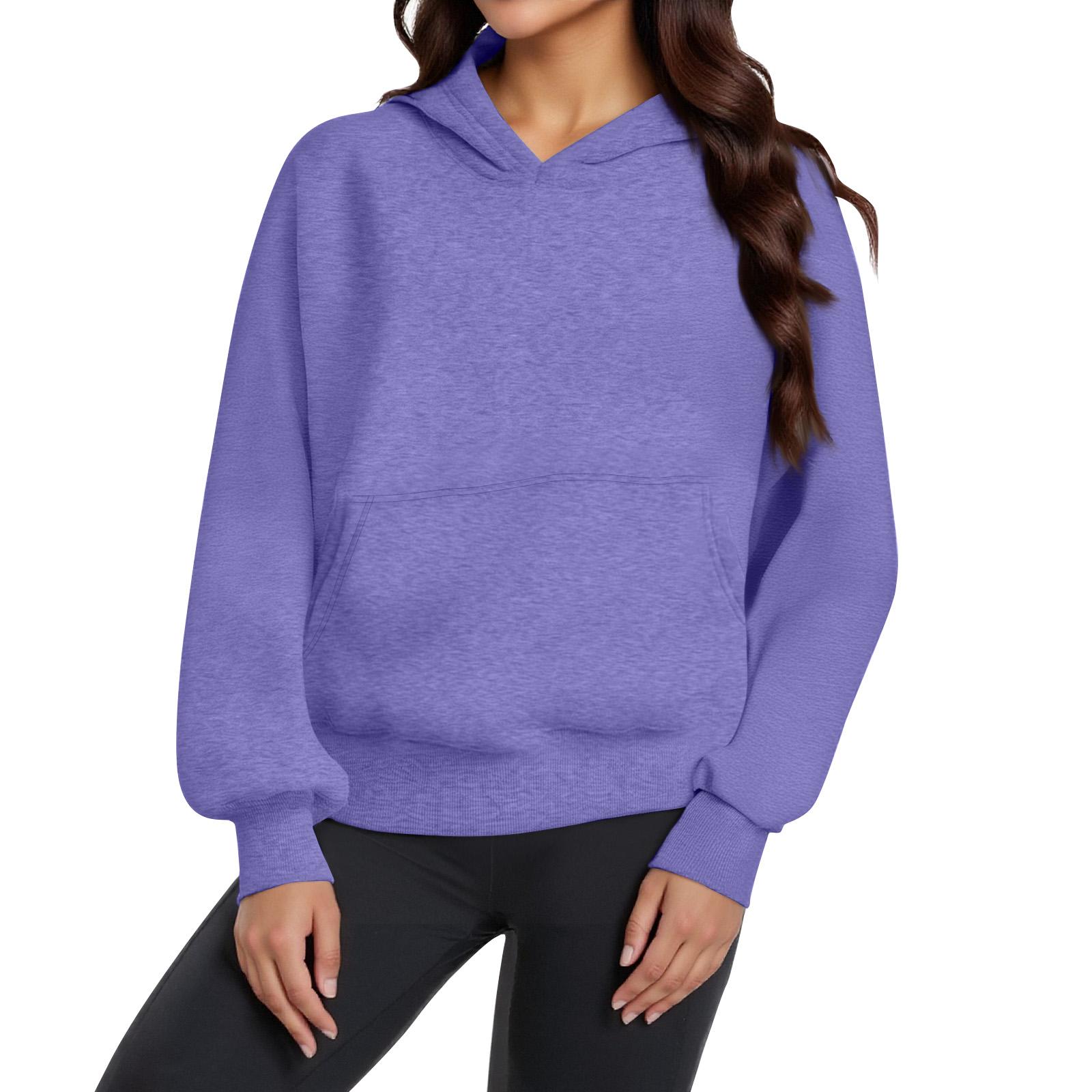 

Women s Hoodies Fashion Oversized Hooded Fleece Sweatshirt Casual Long Sleeve Pullover Winter Clothing M