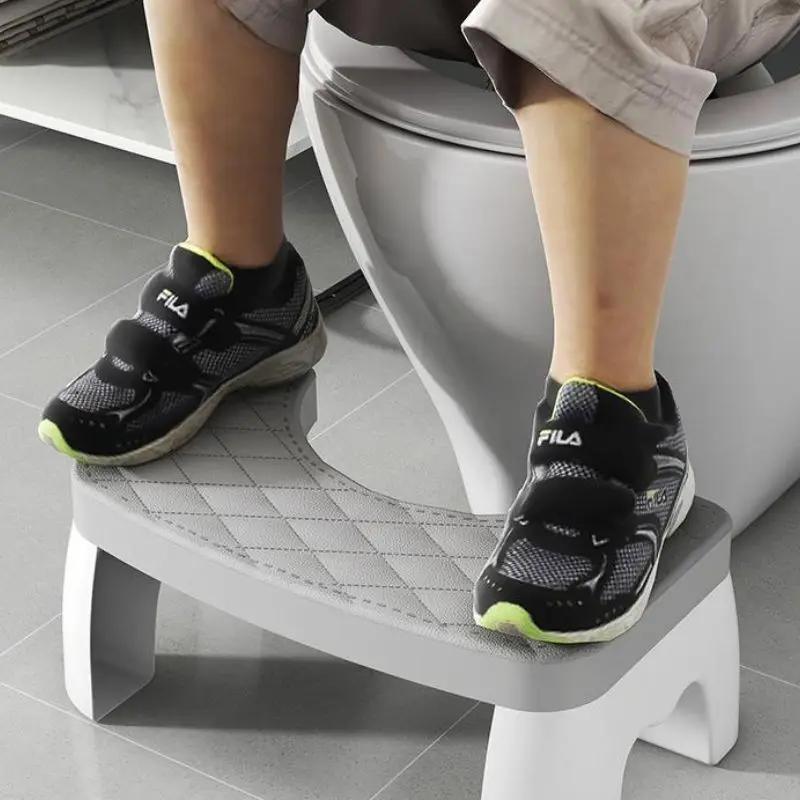 Bathroom Non-slip Stool Toilet Stool Thickened Home Toilet Stool For Children Elders And Pregnant Woman Toilet Plastic Footrests