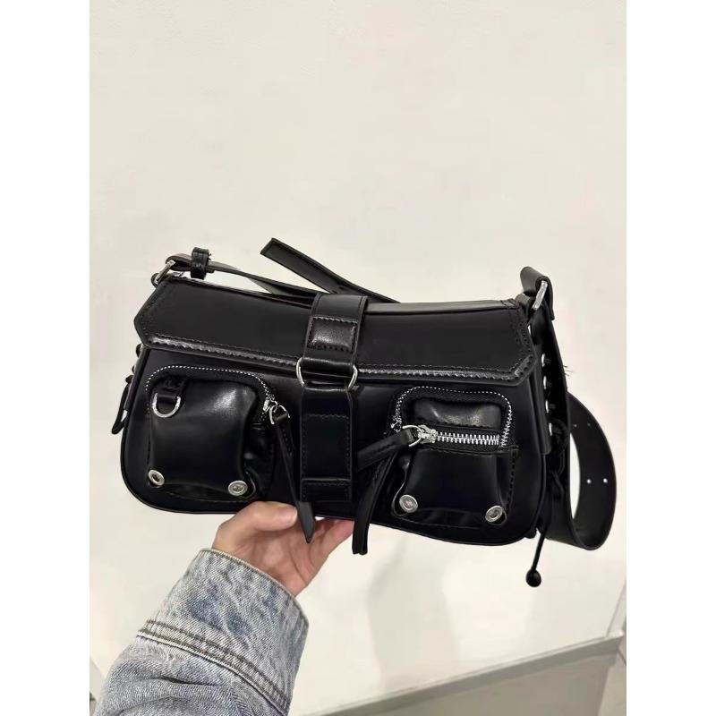 Underarm Baguette Bag A Niche Design Motorcycle Bag A Versatile Single-shoulder Crossbody Bag