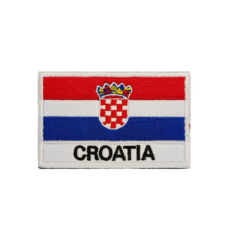 European Flags Embroidered Patches for Bags & Hats - Morale Badges with Hook, Loop & Iron-On Backing