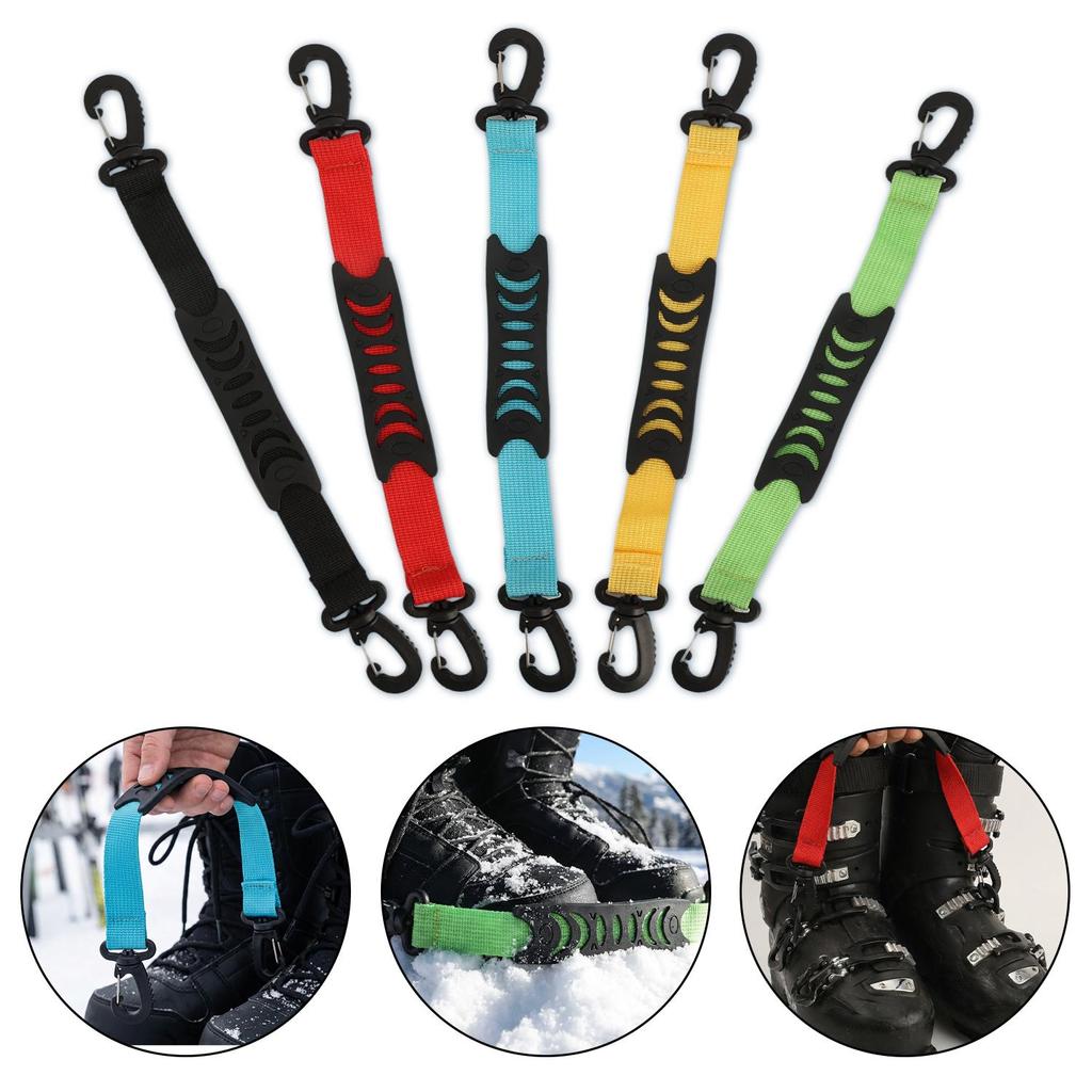 Portable Roller Skate Shoe Lifter Ski Boot Strap Inline Skate Straps Ice Skates Carrying Straps Winter Skiing Accessorie