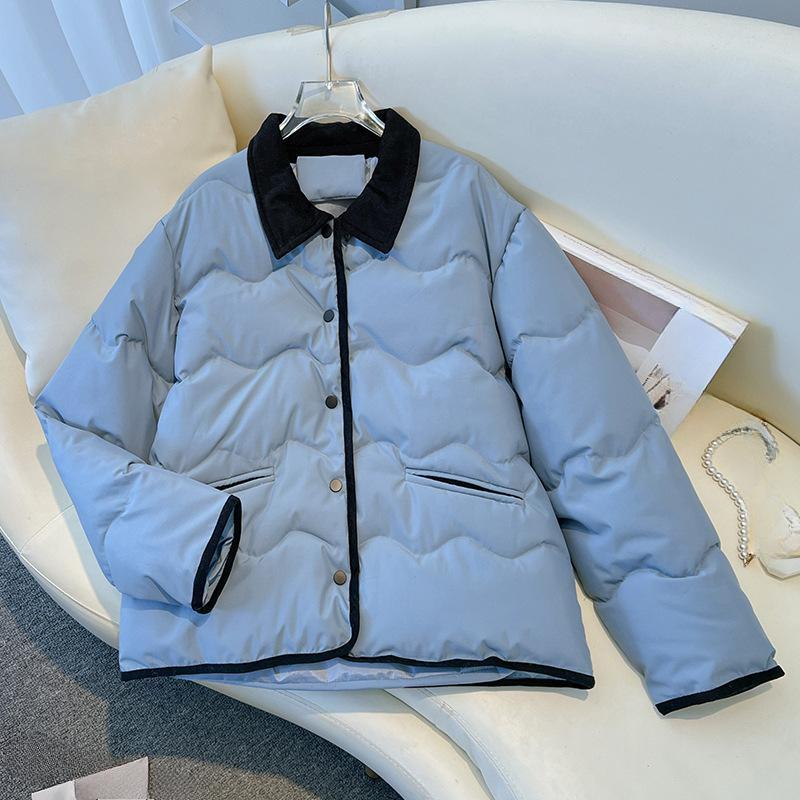 Down Padded Jacket Women's Winter Jacket, Small Loose Padded Jacket, Thick Lapel Padded Jacket Trend