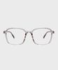 Ilsamsaemem Newtro Square Round See-Through Gray Blue Light Blocking Lenses