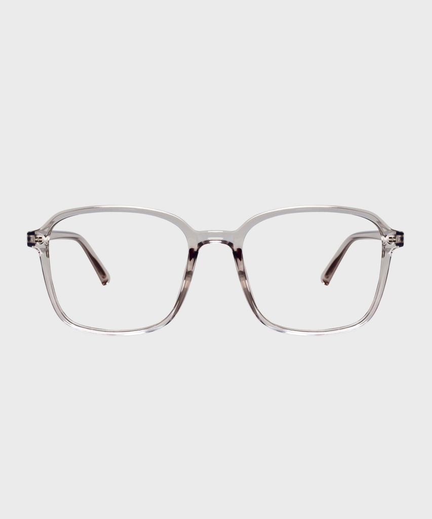 Ilsamsaemem Newtro Square Round See-Through Gray Blue Light Blocking Lenses
