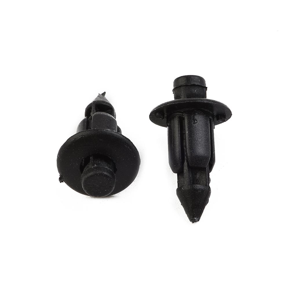 Parts Snap Clips Plastic Rivets 50pcs Black Fairings