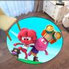 Jelly Jamm Printed Round Rug Carpet Chair Rug Area Rug Entryway Doormats,for Office Chair Living Room Bedroom Kitchen Room.