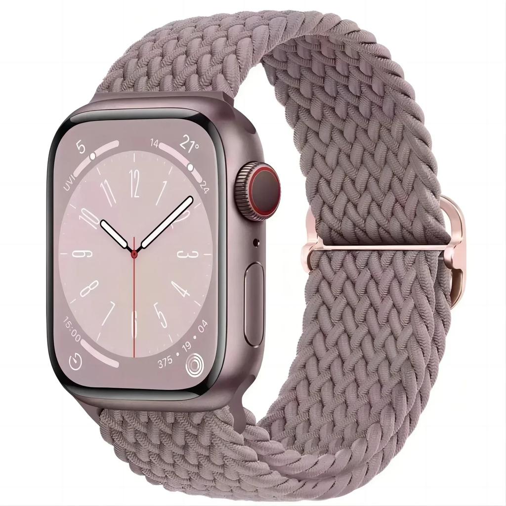 Braided Solo Loop For Apple Watch Ultra Band 40mm 44mm 41mm 38mm 49mm 45mm Elastic Nylon Bracelet iWatch Series 9 8 7 3 Se Strap