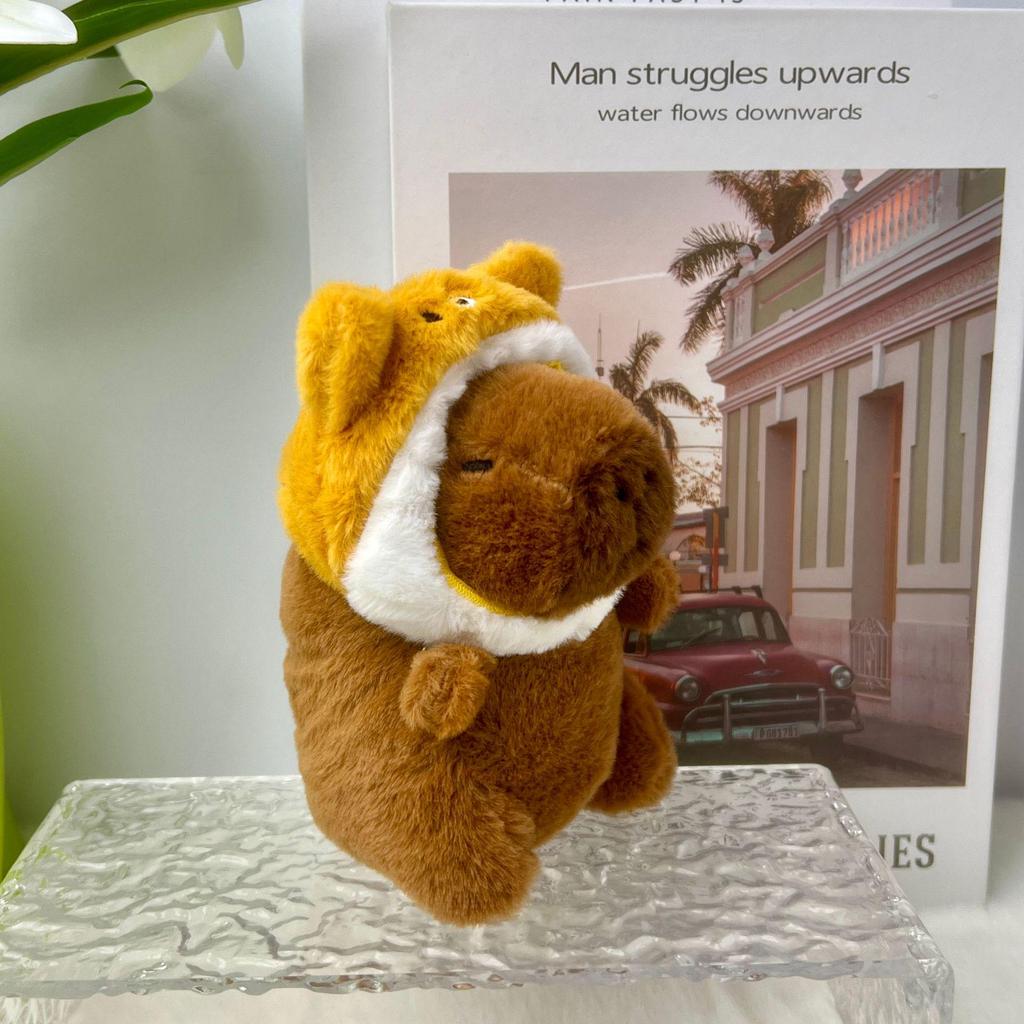 Hot Selling Turtle & Strawberry Hat Capybara Plush Doll Keychain Backpack Decoration