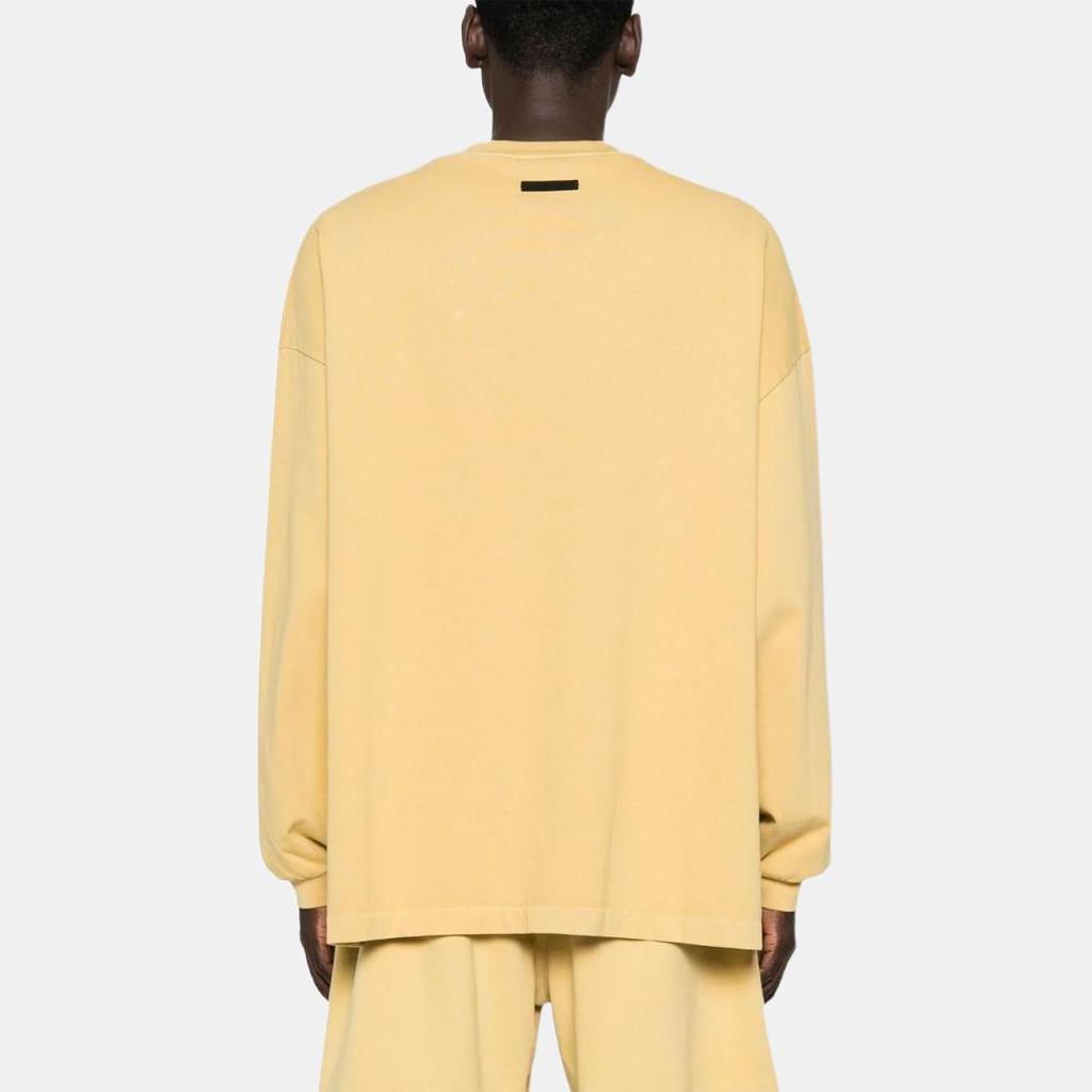 Fear of God Essentials Heavy Long-Sleeve Tee Amber Men Tops Yellow 125BT242013F