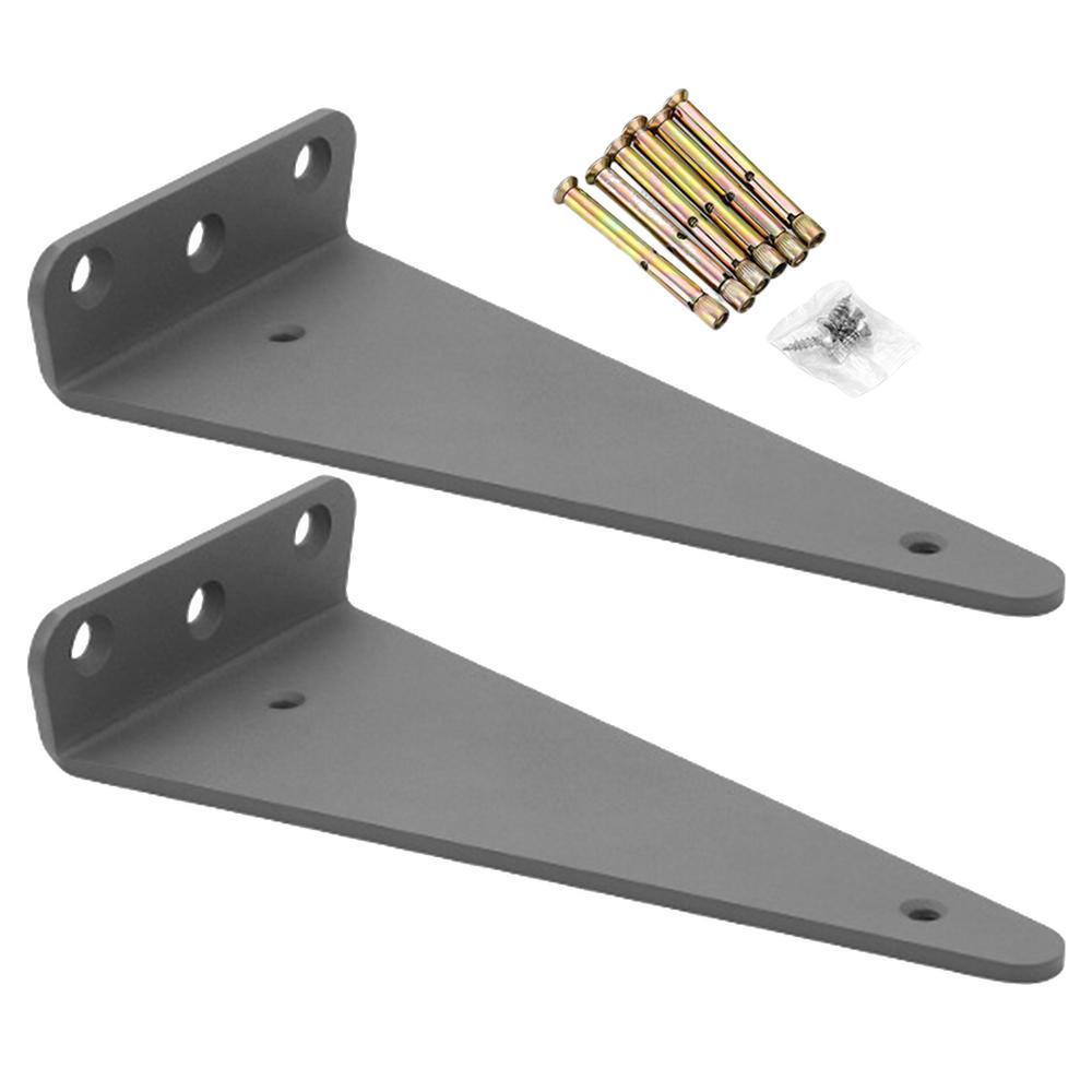 

L Shelf Brackets Wall Mounted Industrial Metal Brackets For Shelves 2X Heavy Duty Floating Boards Hardware For Home Dorm 15cm чорний