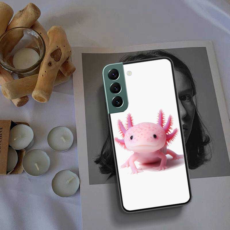 Smiling Salamander Phone Case For Samsung Galaxy S22 S25 Ultra S21 S10 Plus S26 Edge S20 S23 S24 FE Cover Silicone Soft TPU