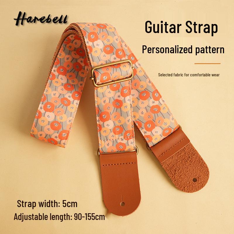 

In-Stock Mori Style Floral Guitar Cross-Body Strap - Zhan Yang Hua PO-007 90-155 cm