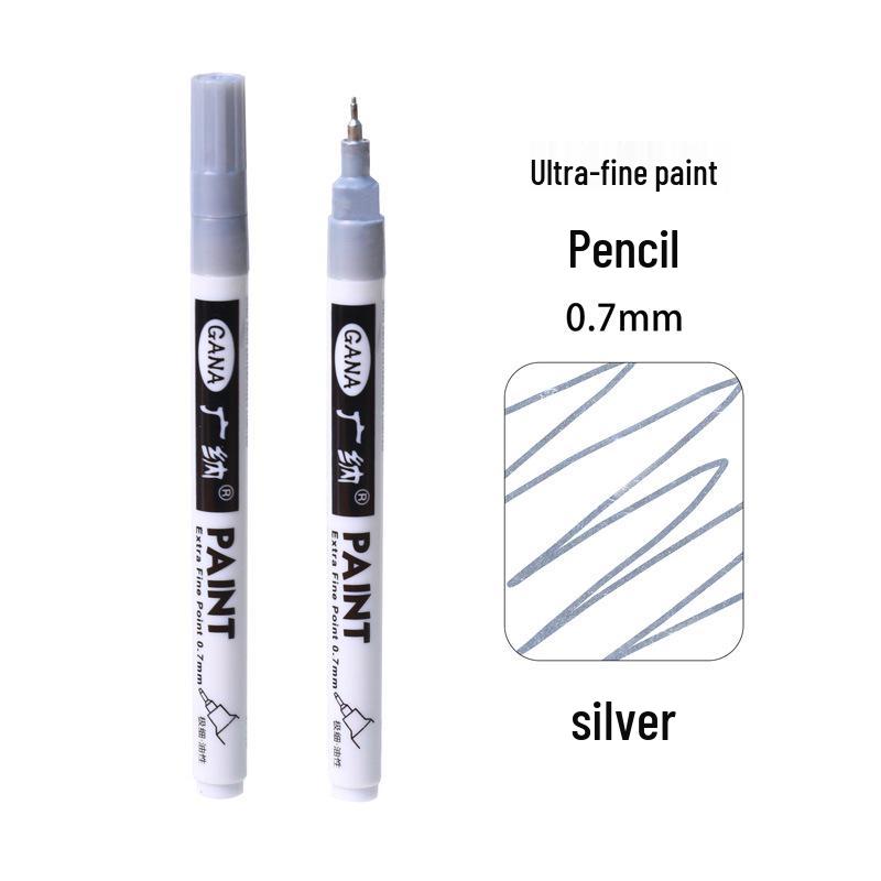 Guan Na Waterproof 0.7mm Fine Line Paint Pen for Car, Metal, Wood DIY Highlights