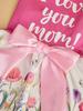 Dog Dress Girl Dog Sleeveless  Clothes Floral Pet Apparel Pink Bowknot Cat Clothing Puppy Dresses Doggy Costume Mothers' Day