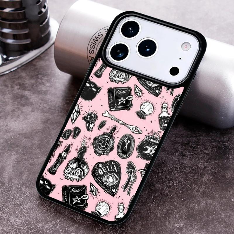 Witchcraft Occult Pentagram Phone Case For iPhone 17,16e,15,14,13,12,11,Mini,Pro,MAX soft Silicone Cover