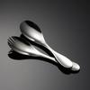 304 Stainless Steel Mini Fork Spoon Children's Small Western Tableware Gift Set Cloth Wheel Mirror Polished Young