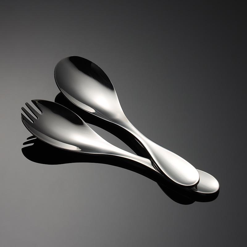 304 Stainless Steel Mini Fork Spoon Children's Small Western Tableware Gift Set Cloth Wheel Mirror Polished Young